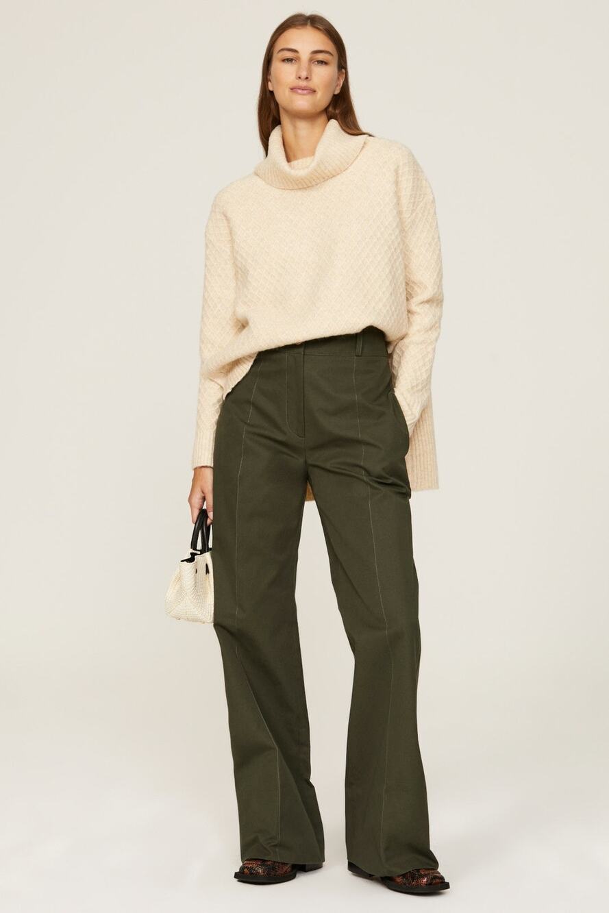 Adam Lippes x RTR - Marled Turtleneck Sweater - Size Small